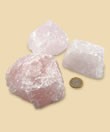 Rose quartz Raw stone group for harmonisation