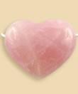 Heart pendant Rose quartz large