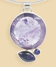 Gift tip! Design pendant amethyst in silver setting