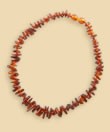 Amber necklace short with safety clasp